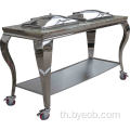 Chafer Heater Two Chafing Dish Mobile Buffet Table